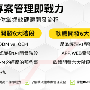 科技業軟硬體開發流程解析：PM必備管理知識